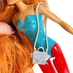 Doll Purse With Long Strap For Barbie Dolls Silver Fashion Accessory NO DOLL